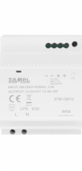 Zamel Spínaný napájecí zdroj pro montáž na lištu TH-35 (DIN), 100W, 12V DC typ: ZTM-100/12 EXT10000285