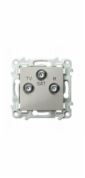 Ospel SZAFIR RTV-SAT zásuvka kašmírově béžová GPA-ZS/m/83