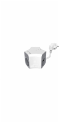 Plastrol 3x pevný prodlužovací kabel s vypínačem a USB A/C zásuvkami 2m PS-370WS/K+USBA+USBC/2 E W-30019