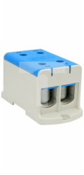 Elektro-Plast Odbočný rozvaděč 2x1-pólový AL/CU 35-240 mm2 modrý, montáž do ploché i na DIN lištu WLZ35/2x240/n 48.224