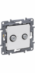 Legrand Niloe Selection TV FF zásuvka pro instalaci do hvězdy 1dB perlová 762449