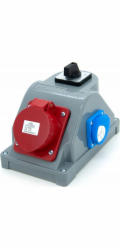 ELS Elektrotechnika Rozvaděč budov typ COMBOPOL 16A/5 + GS 230V + odpojovač L-0-P, nástěnná/povrchová montáž, N110LP