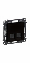 Legrand VALENA LIFE zásuvka 2 x RJ45 kat. 6a černá 756349