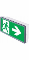 Intelight Nouzové/evakuační svítidlo VELLA LED ECO* SO 125 A 1H MT IP44 BLK / INLEWA 93696