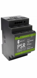 SilentiumPC Spínaný napájecí zdroj PSR 06012 230/12VDC 4,5A na DIN lištu, Napětí: 85-264VACVAC, Ta70, 17000-1561