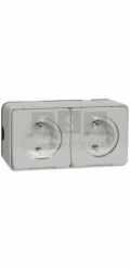 Schneider MUR39035 Mureva Styl 2P+PE schuko dvojitá zásuvka bílá MUR39035