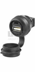 Delock 1018840000 USB adaptér typu A Zásuvka USB 2.0 IP65 IE-FCM-USB-A 1018840000