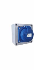 ELEKTROPLAST Zásuvka na omítku 2P+Z 16/250 v krytí IP65 105-105-66, včetně vývodky PG-13 6180-00