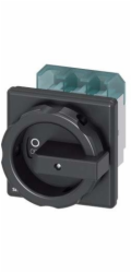 Siemens Hlavní vypínač 3P 63A 22kW AC23A 400V černý kryt montáž do panelu 4 otvory 3LD2504-0TK51