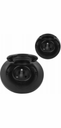 Orno Hermetická kulatá elektrická zásuvka, IP55, 1x2P+Z (francouzská), černá