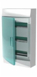 ABB Mistral41W 3x12 36M IP41 63A modulární rozvaděč pro povrchovou montáž, třída II, průhledné dveře, šrouby N+PE. 41P18X12A 1SPE007717F0621