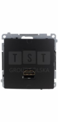 Kontakt-Simon BMGHDMI.01/49 Simon Basic Jednoduchá HDMI zásuvka (modul) černá BMGHDMI.01/49