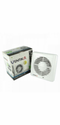 Ventika Axiální ventilátor fi 125 230V 9,4W 158m3/h 31dB kuličková ložiska s časovačem bílý SOLID SILENT D125SRWC