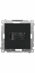 Kontakt-Simon TGHRJ45.01/149 Simon 55 HDMI + RJ45 kat. 6 zásuvka (modul) Matná černá TGHRJ45.01/149