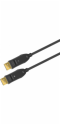 Goobay Konektorový kabel s hybridním optickým vláknem Cable DisplayPort 1.4, - délka kabelu 20 m