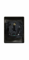 Legrand Zásuvka VALENA LIFE 2x2p+z monobloková s clonou černá 16A 250V 756376