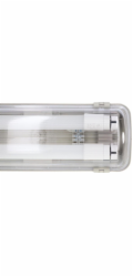Volteno Hermetické svítidlo s LED zářivkami 2x9W 60cm 4000K 1584lm Šedá IP65 ABS + PS 67,5x11,3x5cm VO2812