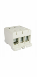 Elektro-Plast 3pólová šedá odbočná rozvaděčová krabice pro plochou a montáž na lištu AL/CU 3x150mm2 TH WLZ35/3x150/s 48.3151
