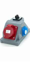 ELS Elektrotechnika Rozvaděč do budov typ COMBOPOL 16A/5 + GS 230V + spínač 0-1, nástěnné/povrchové pouzdro, N110-01COMBO