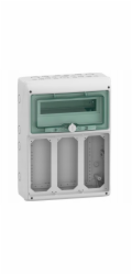 Schneider Mureva rozvaděč IP65 pro povrchovou montáž 1x12 pro zásuvky gMRV-1-12+1-NT-T/11, 3 otvory 103x225mm 13187