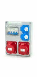 ELS Elektrotechnika Rozvaděč budovy Mikołajki 2*16/5 + 2*GS + ochrana, nástěnná skříň, 4NO21B21B0