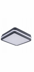 Kanlux LED stropní svítidlo se senzorem BENO 12-18W CCT-L-SEG 1100-1770lm 3000-4000K teplá/neutrální teplota IP65 Třída II 5letá záruka grafit 38788