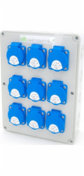 ELS Elektrotechnika Rozvaděč budov 9*GS 230V, nástěnná skříň, ELS Elektrotechnika, N900
