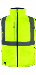 Delta Plus Zateplená, výstražná, oboustranná vesta z polyesteru Oxford, třída 2, barva fluo žlutá-tmavomodrá, velikost: XL, FIDJ3HVJAXG