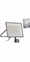 Kanlux Projektor ACTE 100W CCT SE GR s pohybovým senzorem 8500lm(WW)/10800lm(NW)/9700lm(CW) 3000K/4000K/6500K IP44 Šedá 38499