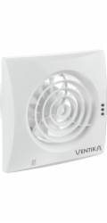 Ventika nástěnný ventilátor bílý Fi 100 mm tichý standardní Echo D100Q Vents Group Vents.d100Q
