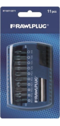 Rawlplug Sada bitů RT-BIT-SET1 25 mm PZ1, PZ2, PZ3, PH1, PH2, PH3, T20, T25, T30 + adaptér 60 mm – 1 ks.