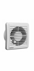 Ventika Axiální ventilátor O 100 230V 5,5W 84m3/h 25dB kuličková ložiska s hygrostatem a časovačem bílý SOLID SILENT D100SRH