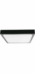 V-TAC Stropní svítidlo LED čtvercové 24W 42cm s pohybovým senzorem V-TAC černé VT-8624S neutrální