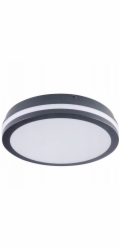 Kanlux Stropní svítidlo LED BENO 24-30W CCT-O G 2500-3120lm 3000-4000K Kulaté O26 II Třída 5letá záruka Grafit 38783