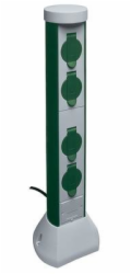 PCE Zahradní sloupek 2xGS 16A 3p 230V IP44 2mb OWY 3x1mm2 (077768200021)