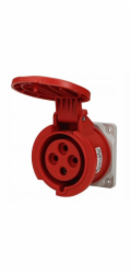 Spamel Přímá zásuvka do panelu 32A 4P 400V IP54 SP23372
