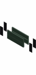 Schneider Montážní panel 4 boční panely podstavce 200 x 500 mm (NSYSPS5200)