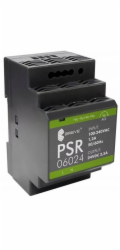 SilentiumPC Spínaný zdroj PSR 06024 230/24VDC 2,5A 60W na DIN lištu, napětí: 85-264VAC, Ta70, 17000-1563