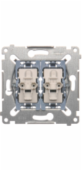 Kontakt-Simon Kontakt - Simon Dvojitý křížový spínač Simon 54 s mechanismem 10AX 250V (SW7/2XM)