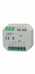 F&F Bistabilní relé 1NO 16A 100-265V AC IP20 - BIS-408