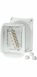 Hensel Rozvodná krabice 210x155x92 5x10mm2 CU IP66 šedá DK 1610 GZ (62000158)