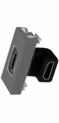 Kontakt-Simon K45/2 HDMI zásuvka grafitově šedá - K129B/14