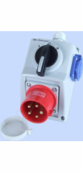Elektromet Sada C32-48.1N spínač L-0-P + zástrčka 32A IP44 (974028)