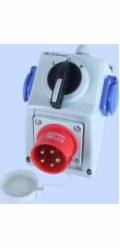 Elektromet Sada C16-48.2N spínač L-0-P + zástrčka 16A IP44 (971652)