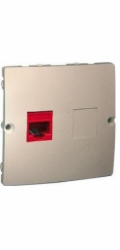 Kontakt-Simon Jednoduchá počítačová zásuvka BASIC MODULE RJ45 cat.5e béžová - BMF51.02/12
