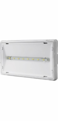 AWEX Nouzové svítidlo EXIT S IP65 ECO* LED 3W 310lm 1h jednoúčelové bílé ETS/3W/E/1/SE/PT/WH