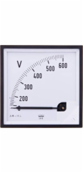 Lumel Analogový voltmetr 96x96 N IP50 E616 600V pracovní poloha C3 K=90 stupňů bez certifikátu KJ (EA19N E61600000000)
