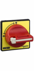 Schneider Pohon dveří červeno-žlutý se zámkem 60 x 60 mm (KCD1PZ)