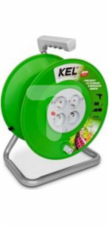 KEL Navíječka bubnů se 4 zásuvkami s/s IP20 /max. 50 m 3x1,5/ W-97082