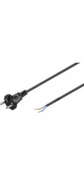 Goobay Propojovací kabel s černým konektorem H03VVH2-F 2x0,75 10 m (58914)
